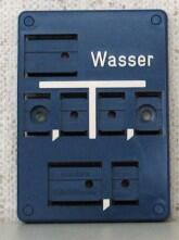 Wasserschild Form C Hausanschluß komplettiert nach Ihren Angaben