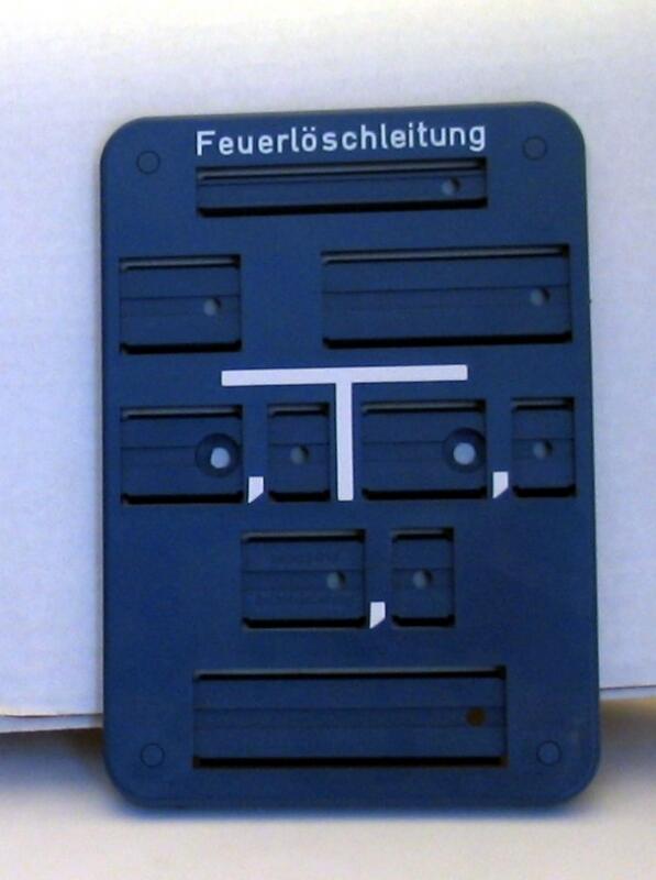 Wasserschild Form A Sonderprägung Feuerlöschleitung