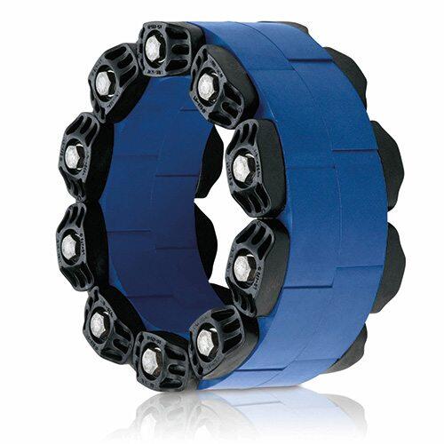 PSI Link Seal Dichtung, Typ BS 316, Gummi EPDM -blau, Schrauben V4A
