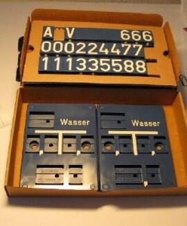 Schilderset 2 Leerschilder Form C Wasser