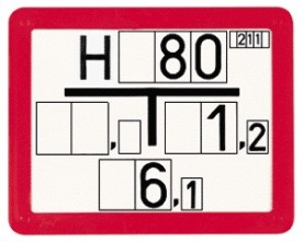 Hydrantenschild komplettiert nach Ihren Angaben