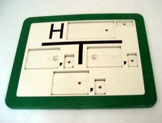 Hydrantenschild für Wasser grün