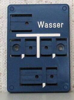 Wasserschild Form C Hausanschluß komplettiert nach Ihren Angaben