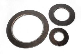 Flachdichtung Graphit-Spießblech mit Innenbördel PN6