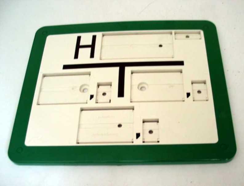 Hydrantenschild für Wasser grün